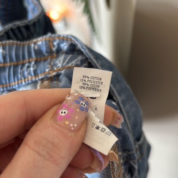 NWOT Aerie Daydream Denim Jean Shorts Distressed Stretch Waist Blue Soft Comfy - Picture 14 of 16